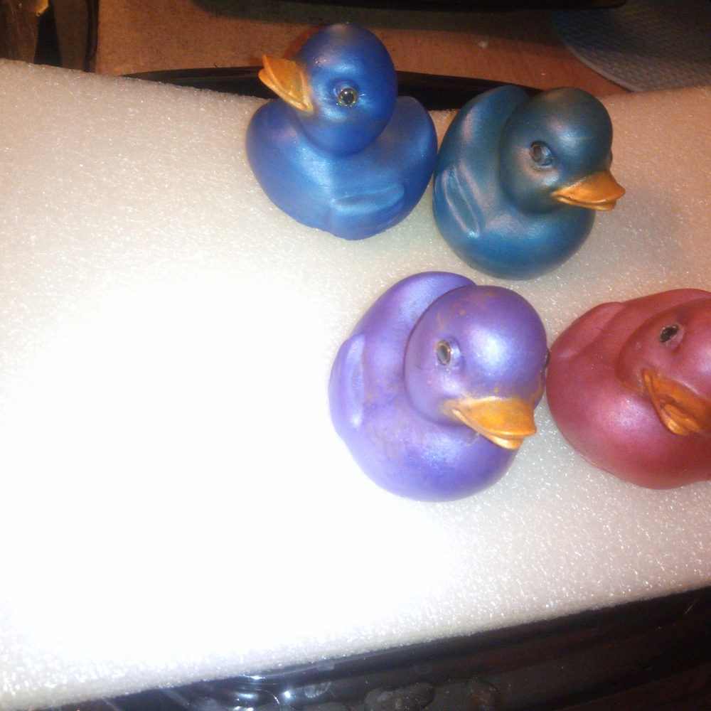 Colorful Resin Rubber Duck Light